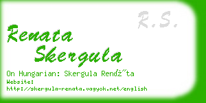 renata skergula business card